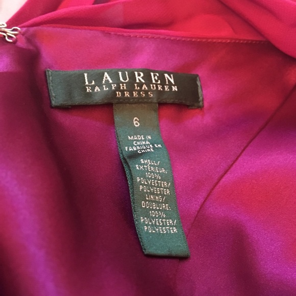 EUC Magenta size 6 LAUREN Ralph Lauren midi dress - Picture 8 of 8